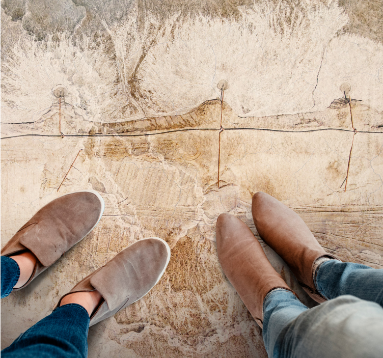 Tapis vinyle pierre texture pierre naturelle - TenStickers