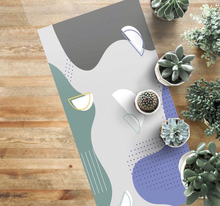 Tapis vinyle minimaliste conception minimaliste abstraite - TenStickers