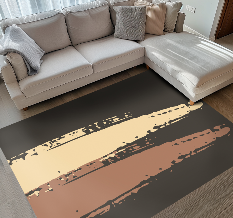 Tapis vinyle minimaliste motif nordique à trois rayures - TenStickers
