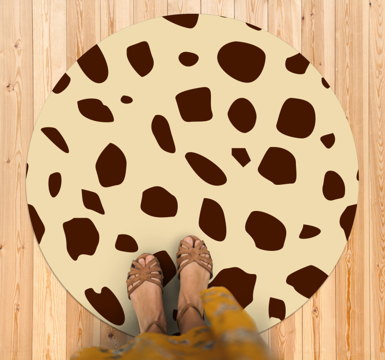 Tapis vinyle motif animal chaleur tachetée - TenStickers