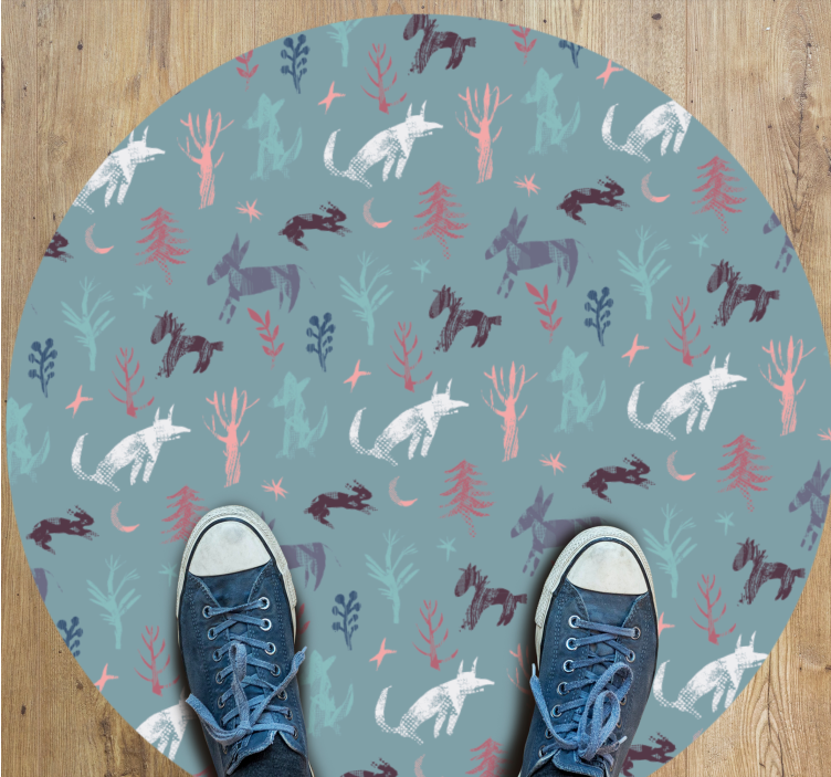 Tapis vinyle motif animal créatures inspirées de la nature - TenStickers