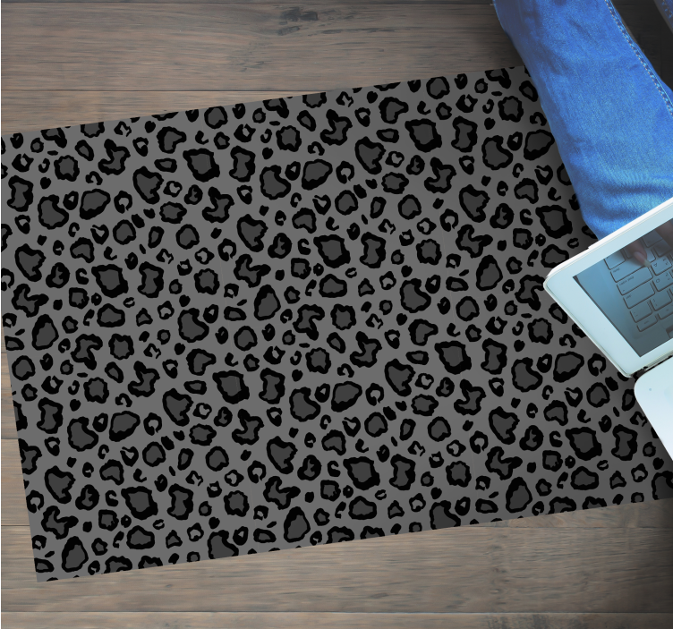 Tapis vinyle motif animal style imprimé léopard - TenStickers