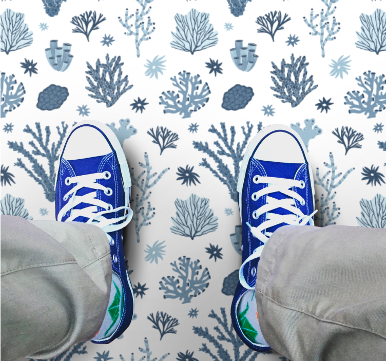 Tapis vinyle nature motif de récif corallien - TenStickers