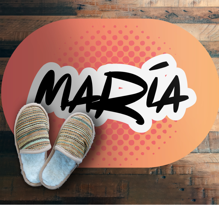 Tapis vinyle personnalisé conception du nom - TenStickers