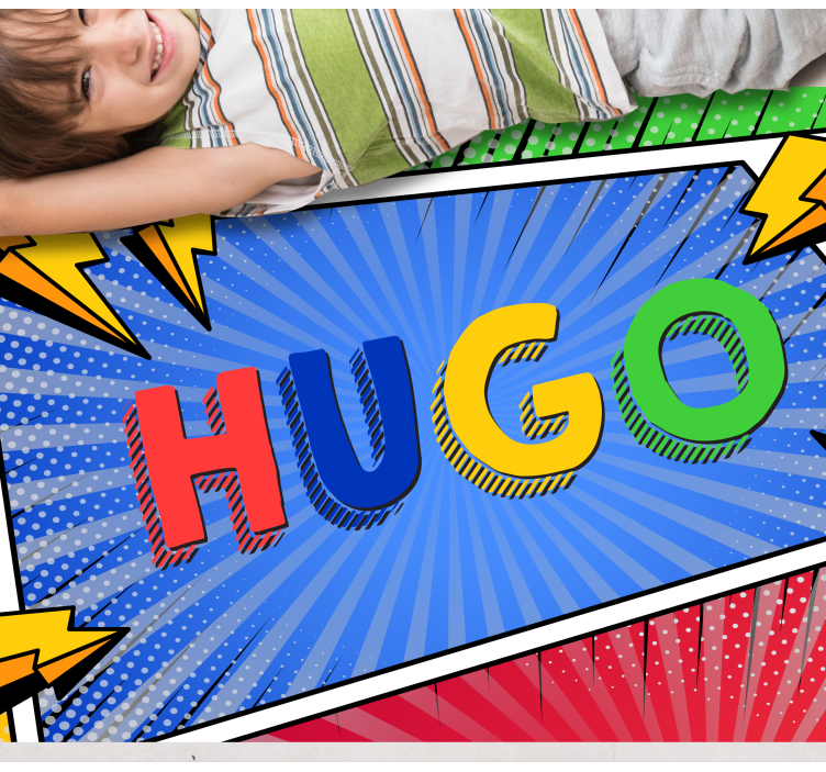 Tapis vinyle autres tapis nom coloré avec des éclairages - TenStickers