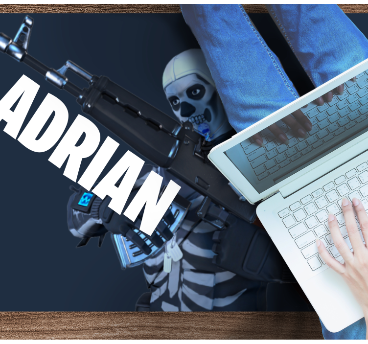 Tapis vinyle ado squelette de jeu personnalisé - TenStickers