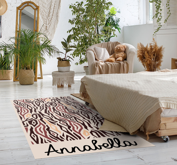 Tapis vinyle personnalisé motif animal stylisé - TenStickers