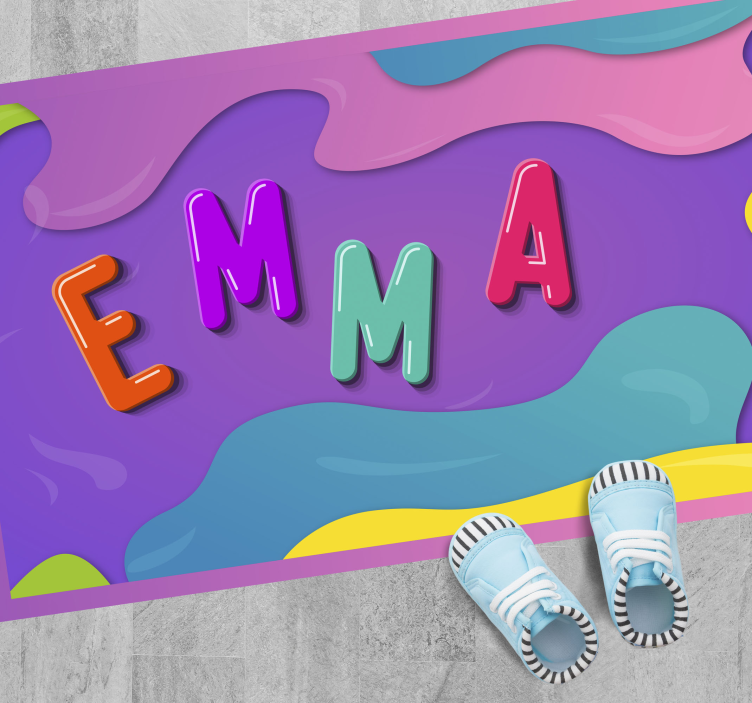 Tapis vinyle personnalisé nom personnalisé - TenStickers