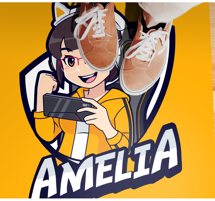 Tapis vinyle ado portrait de jeu personnalisé - TenStickers