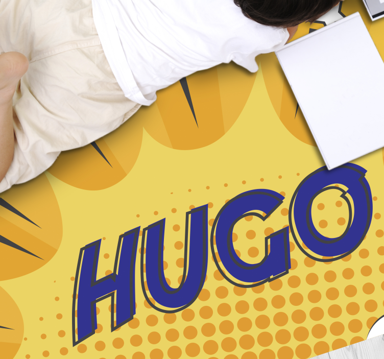 Tapis vinyle personnalisé éclat héroïque - TenStickers