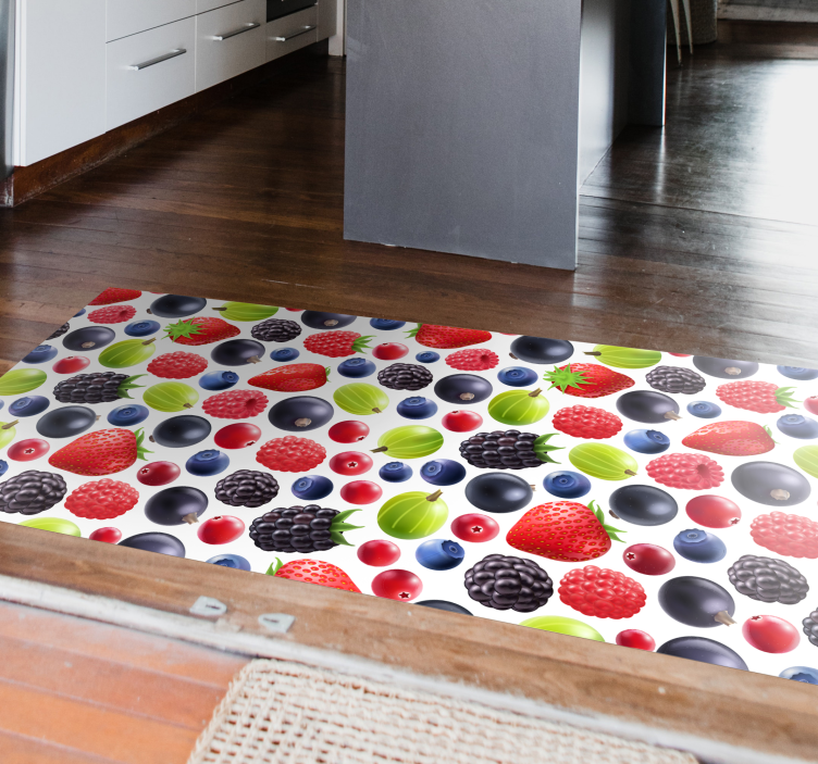 Tapis vinyle cuisine collection de baies - TenStickers