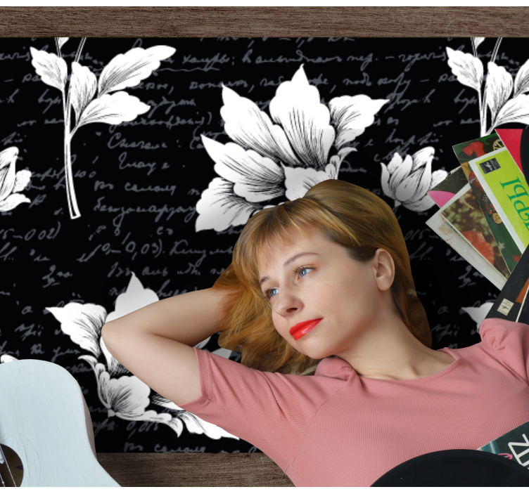 Tapis vinyle plantes élément botanique gracieux - TenStickers