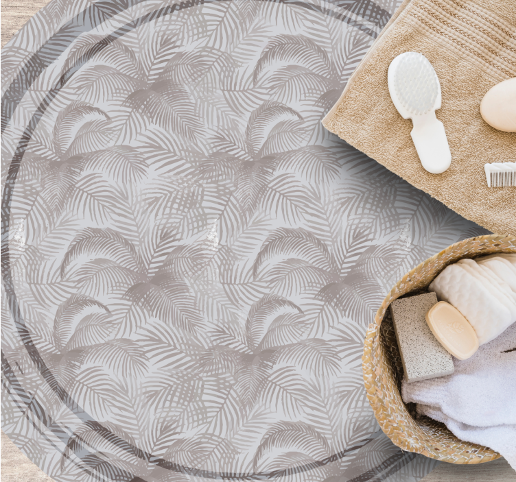 Tapis vinyle plantes superposition botanique - TenStickers