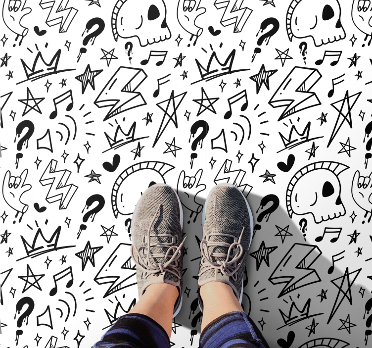 Tapis vinyle ado modèles éclectiques pour adolescents - TenStickers