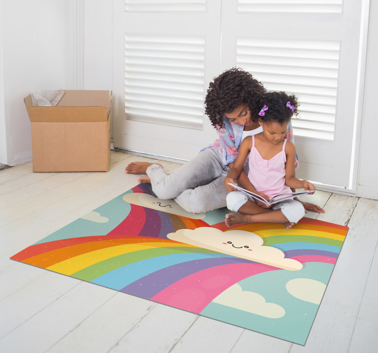 Tapis vinyle autres tapis art arc-en-ciel joyeux - TenStickers
