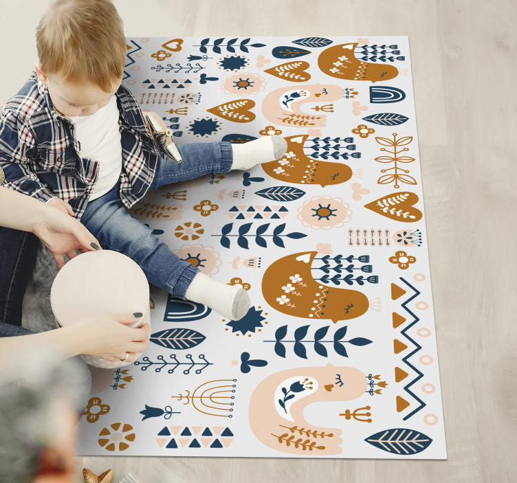 Tapis vinyle pour enfants modèles de crèche ludiques - TenStickers