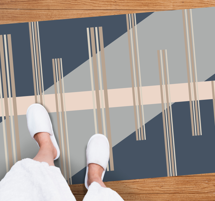 Tapis vinyle rayures esthétique rayée - TenStickers