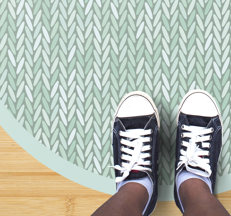 Tapis vinyle rayures motif à rayures torsadées - TenStickers