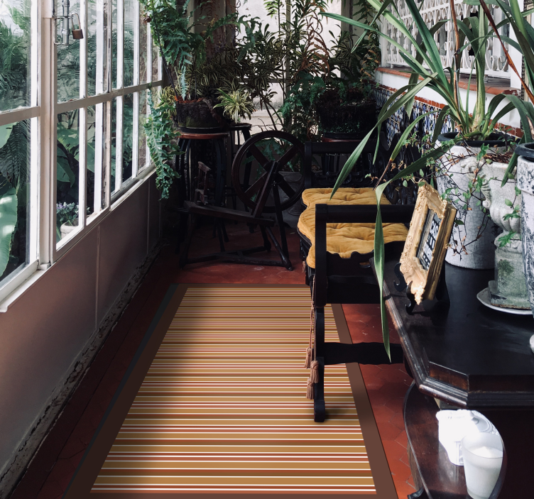 Tapis vinyle rayures motif rayé - TenStickers