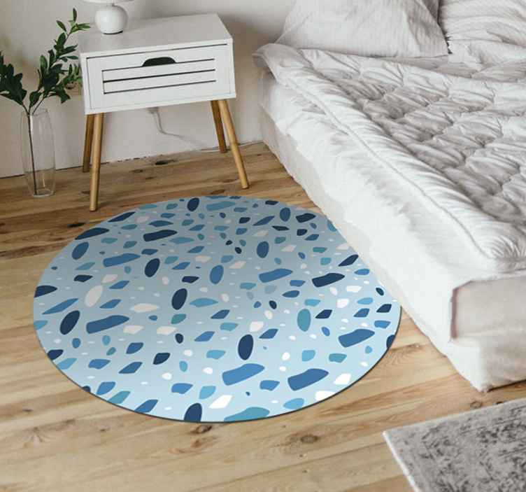 Tapis vinyle rayures motif tacheté - TenStickers
