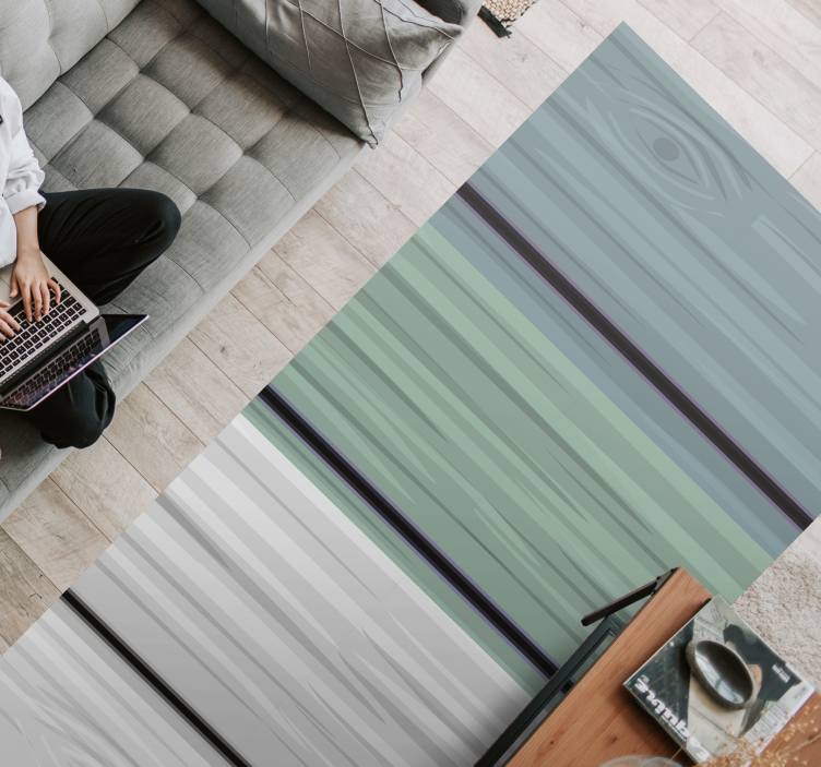 Tapis vinyle rayures sérénité rayée - TenStickers