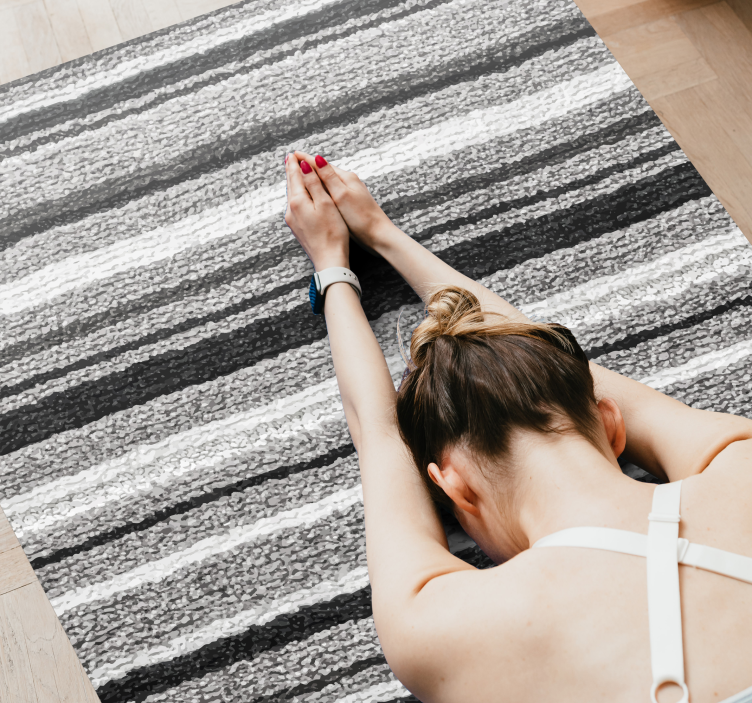 Tapis vinyle rayures surface texturée rayée - TenStickers