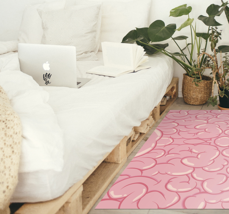 Tapis vinyle texture courbes abstraites - TenStickers