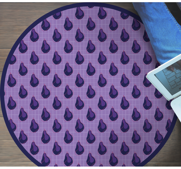 Tapis vinyle cuisine motif de gouttelettes violettes - TenStickers