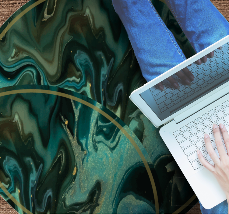 Tapis vinyle texture motif marbré abstrait - TenStickers