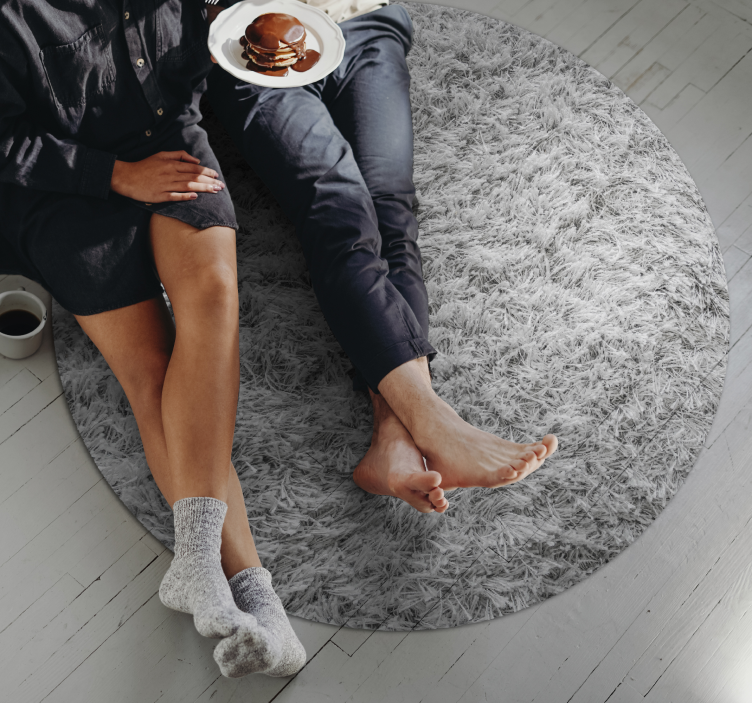 Tapis vinyle texture surface hirsute - TenStickers