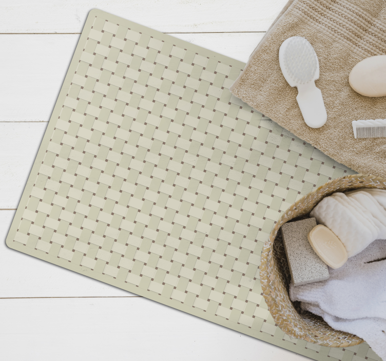 Tapis vinyle texture texture tissée - TenStickers