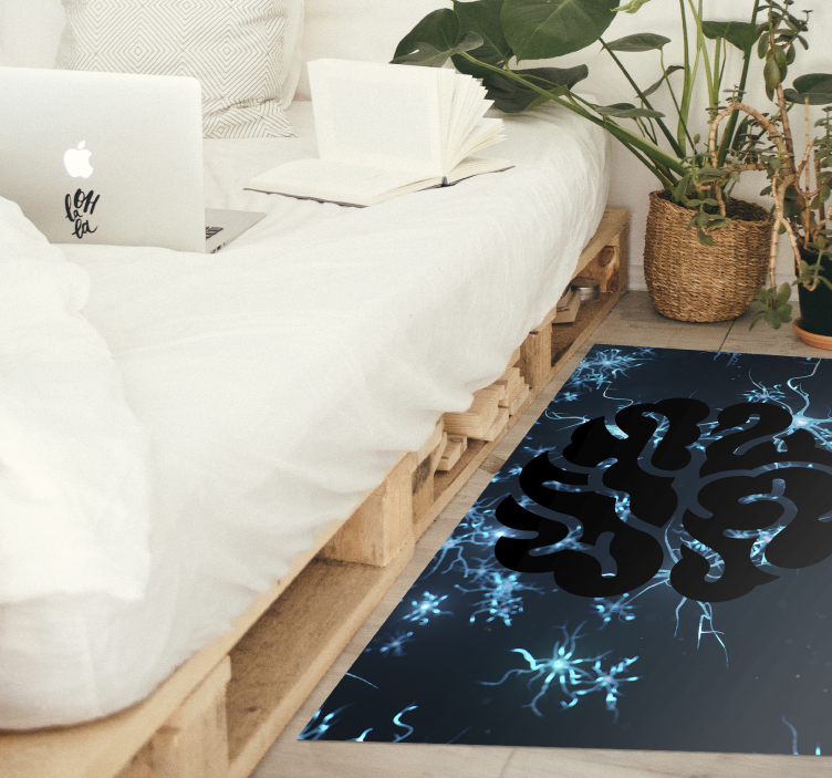 Tapis vinyle texture voies neuronales - TenStickers