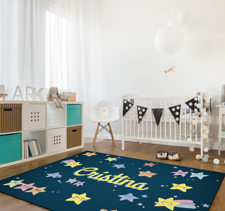 Tapis vinyles personnalisable étoilé personnalisé - TenStickers