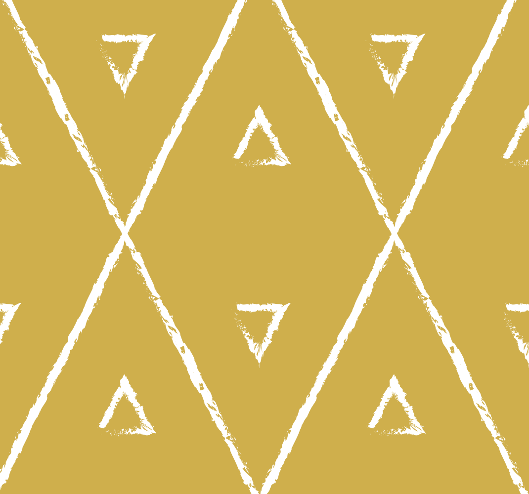 Tapis vinyle jaune motif géométrique en losange - TenStickers