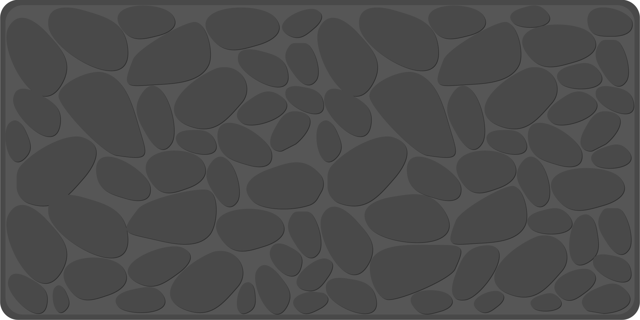 Tapis vinyle salle de bain effet roche grise - TenStickers