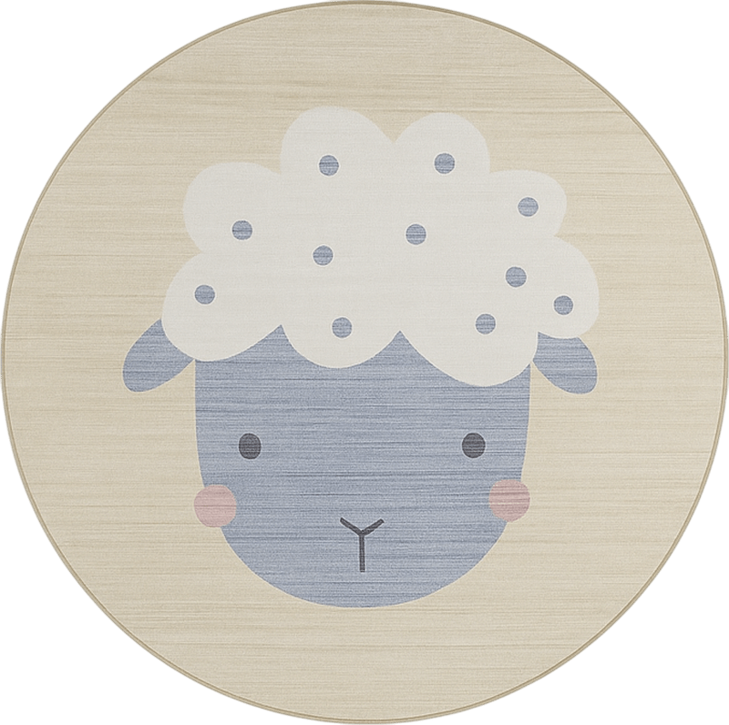 Tapis vinyle autres tapis bébé mouton beige - TenStickers