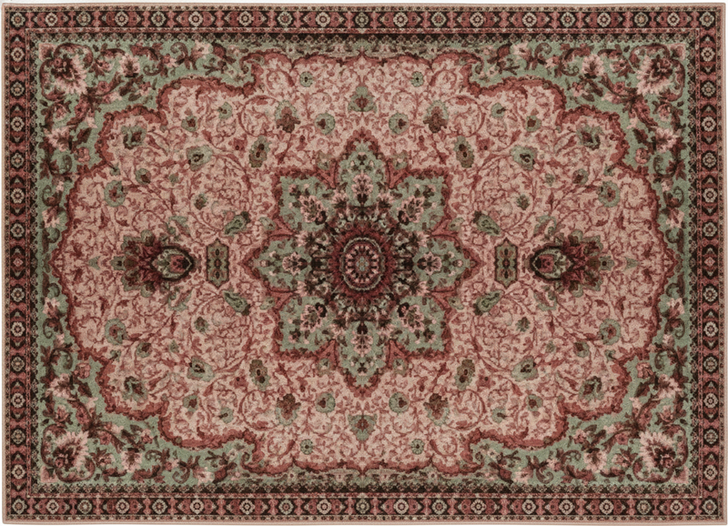 Tapis vinyle salon rose vintage - TenStickers