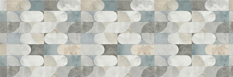 Tapis vinyle cuisine mosaïque moderne en pastilles - TenStickers