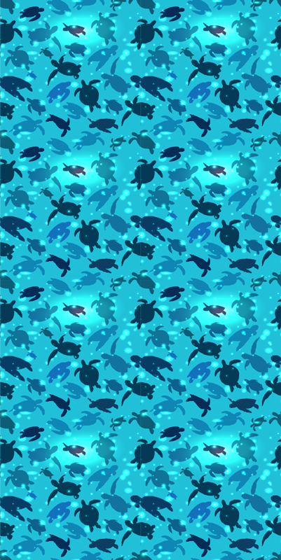 Tapis vinyle animal tortues nageant - TenStickers