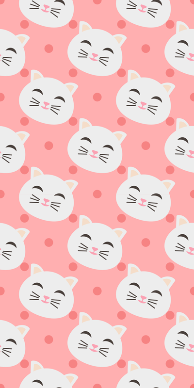 Tapis vinyle animal chats rigolos - TenStickers