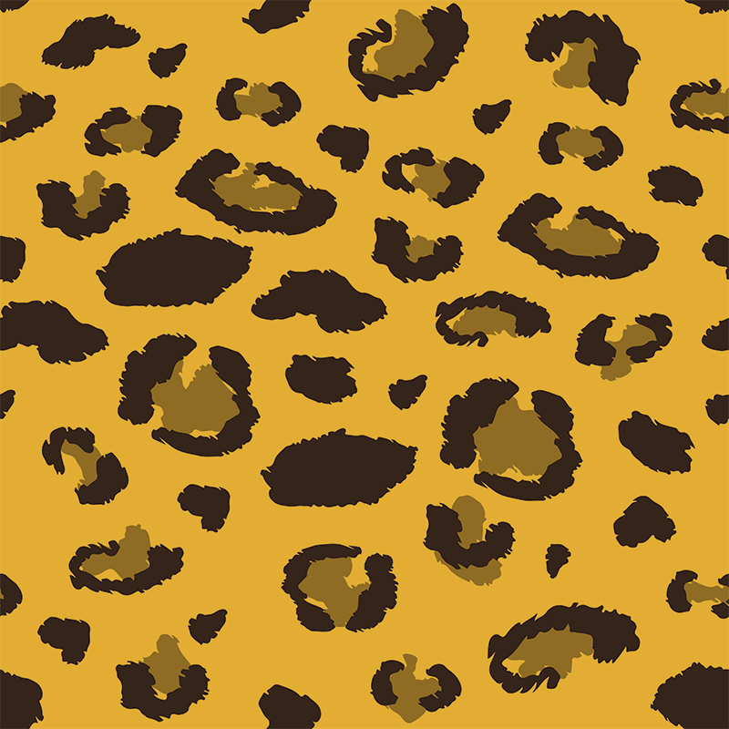 Tapis vinyle animal imprimé léopard - TenStickers