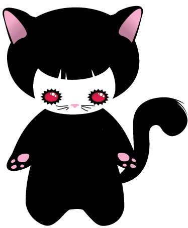 Tapis vinyle animal monstre petit chat - TenStickers