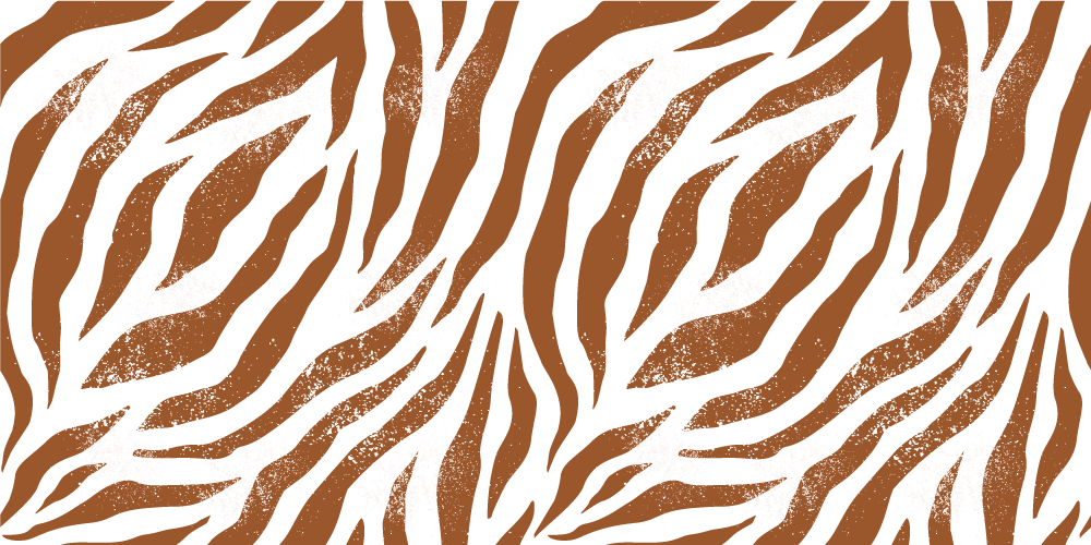 Tapis vinyle animal imprimé zèbre marron - TenStickers