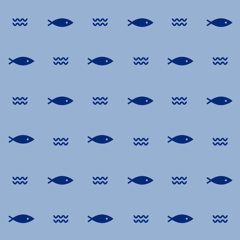 Tapis vinyle animal motif poissons colorés - TenStickers