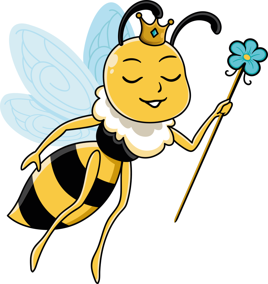Tapis vinyle animal personnage abeille royale - TenStickers