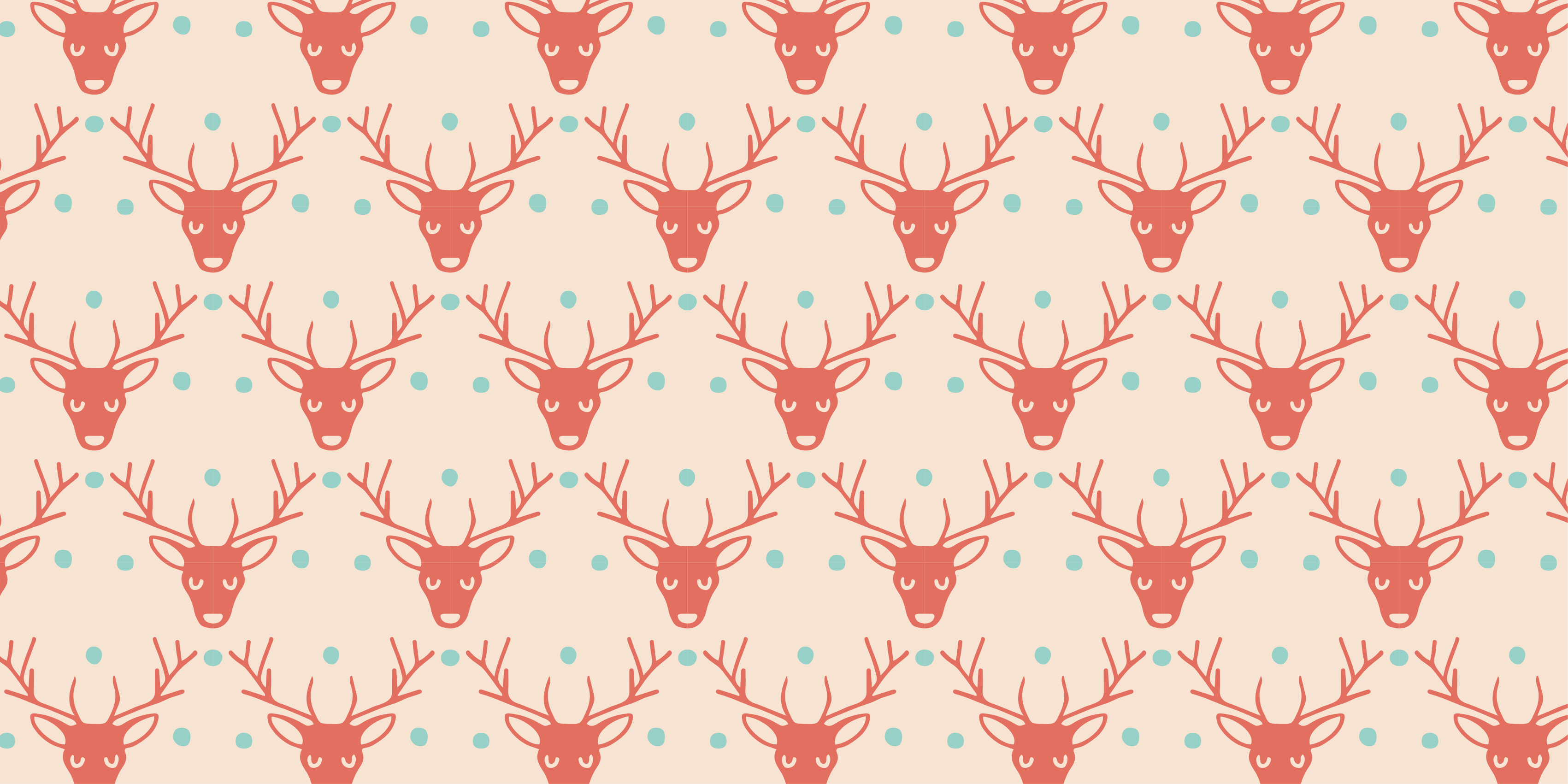 Tapis vinyle animal créatures à cornes rouges - TenStickers