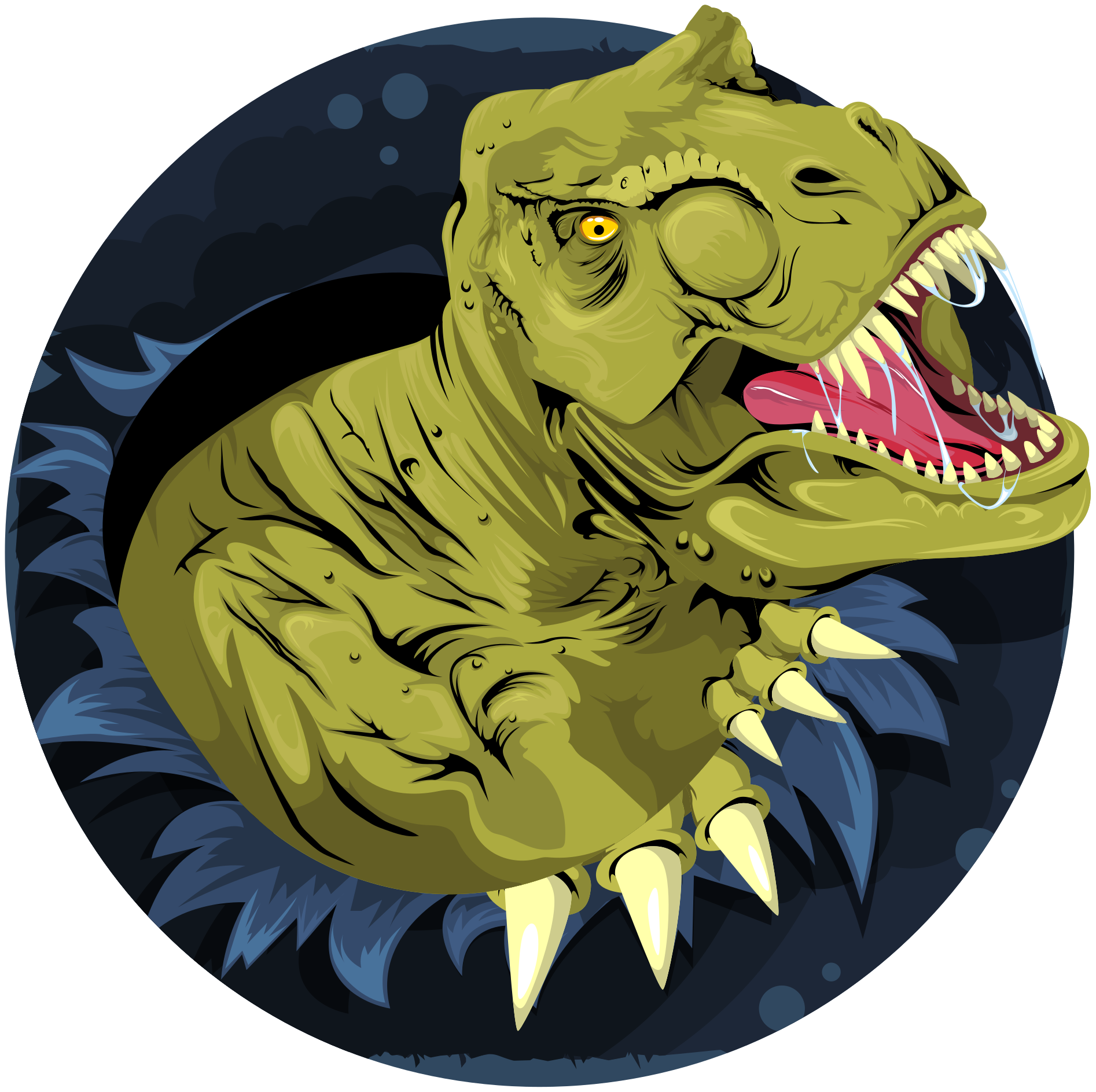 Tapis vinyle animal crâne de tyrannosaurus rex - TenStickers