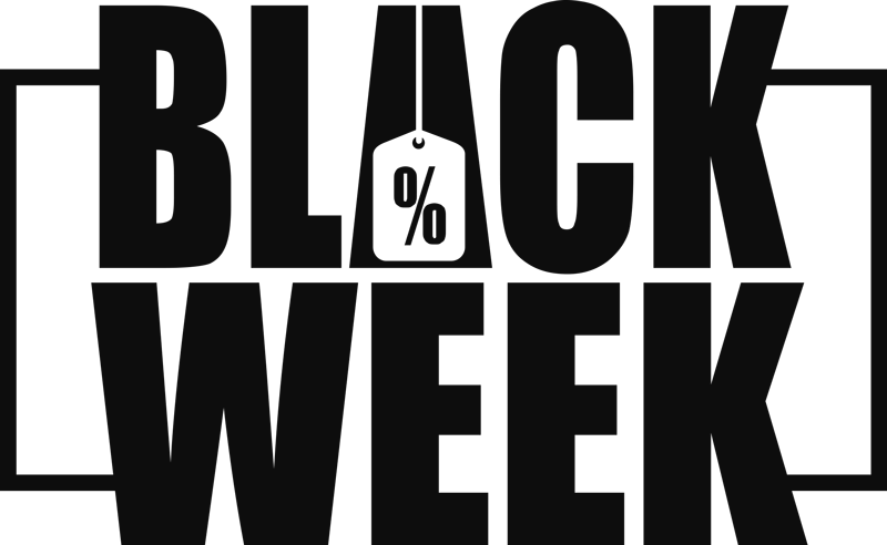 Tapis vinyle black friday vitrine de la semaine noire - TenStickers