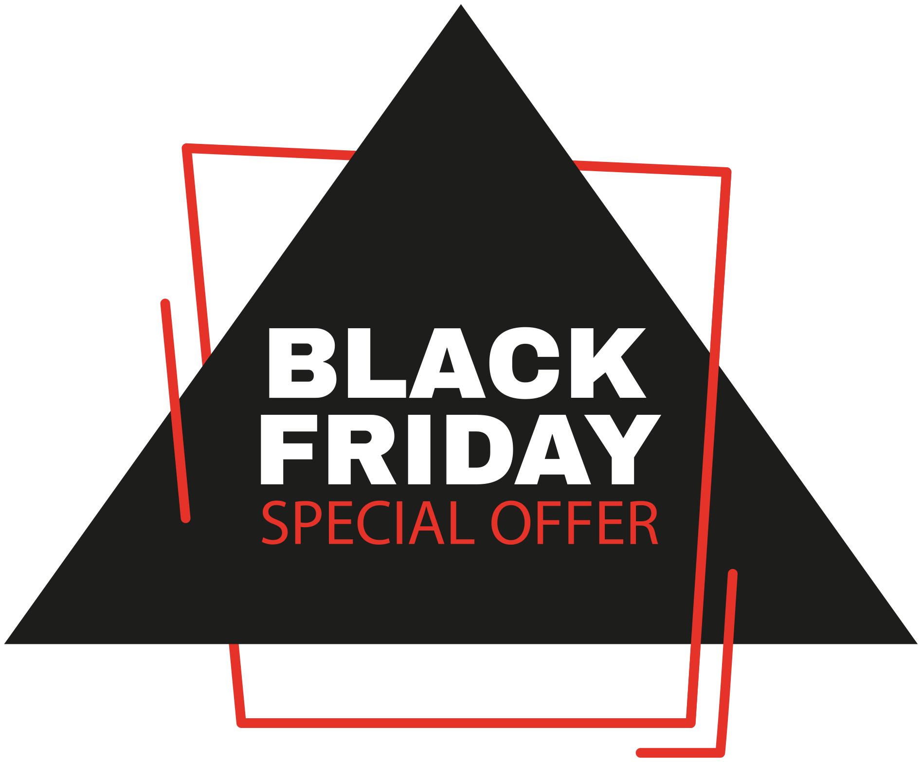 Tapis vinyle black friday panneau d'affichage - TenStickers