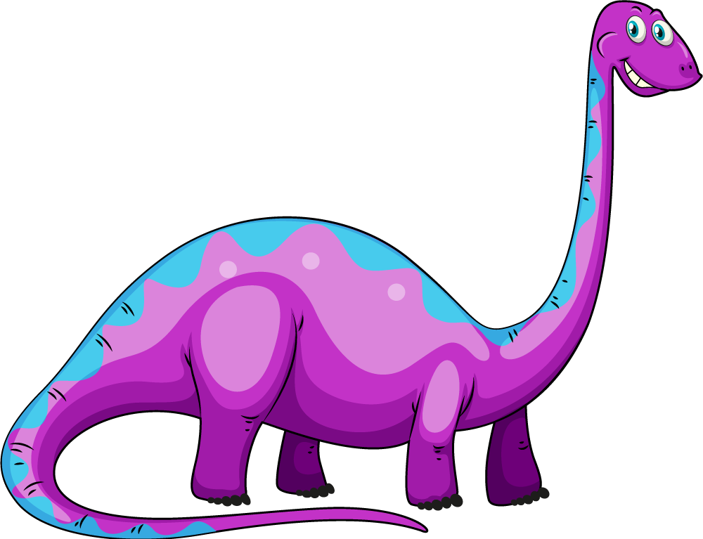 Tapis vinyle animal dinosaure violet ludique - TenStickers